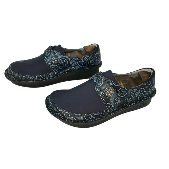 Alegria PG Lite Women’s Galaxy Blue Comfort Shoes sz 37 (US 7–7.5) Nursing Clogs - Picture 3 of 10